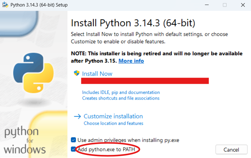 instalar Python en Windows