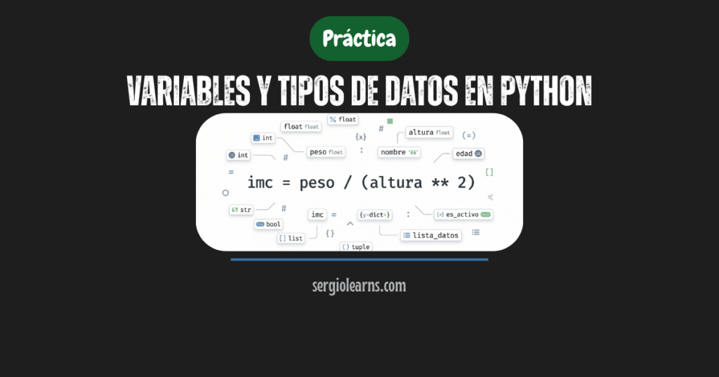Variables y tipos de datos en Python: 2 ejercicios prácticos resueltos