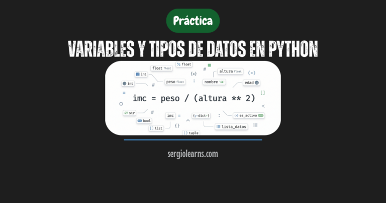 variables y tipos de datos en Python práctica