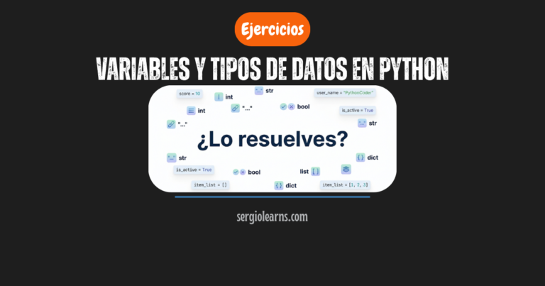 variables y tipos de datos en Python ejercicios resueltos