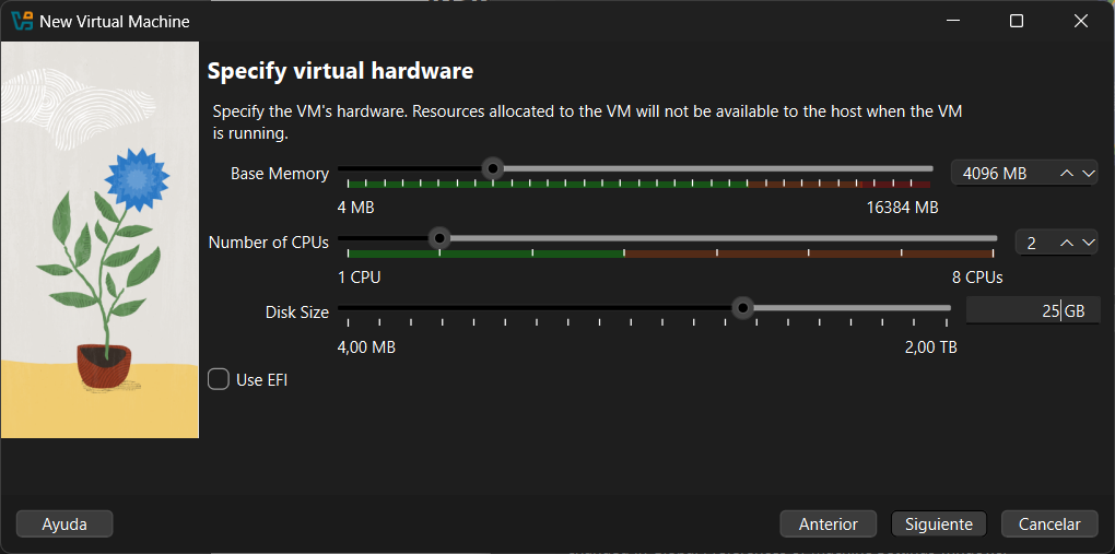 Configuración del VirtualBox