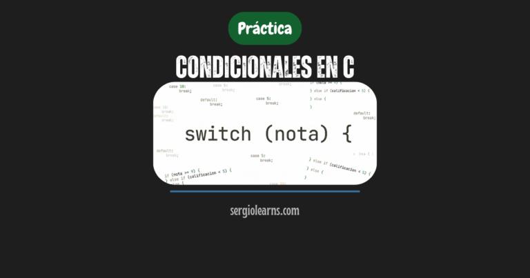 condicionales en C práctica if else switch gedit Fedora