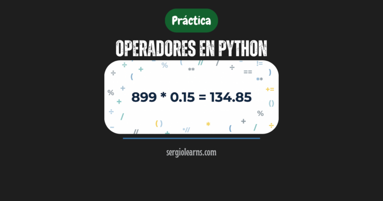 Operadores en Python con práctica