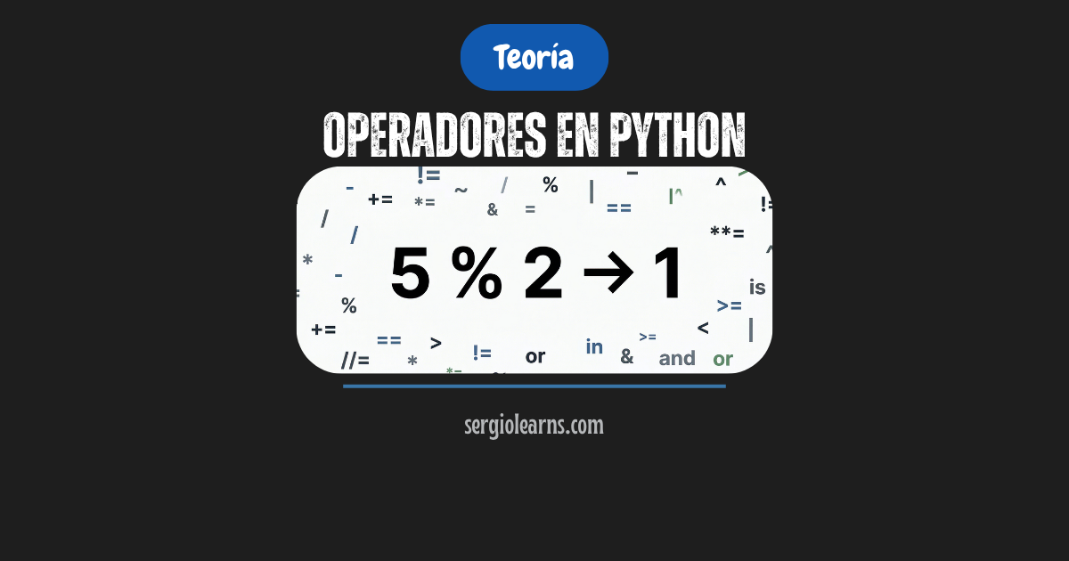 operadores en Python guía completa