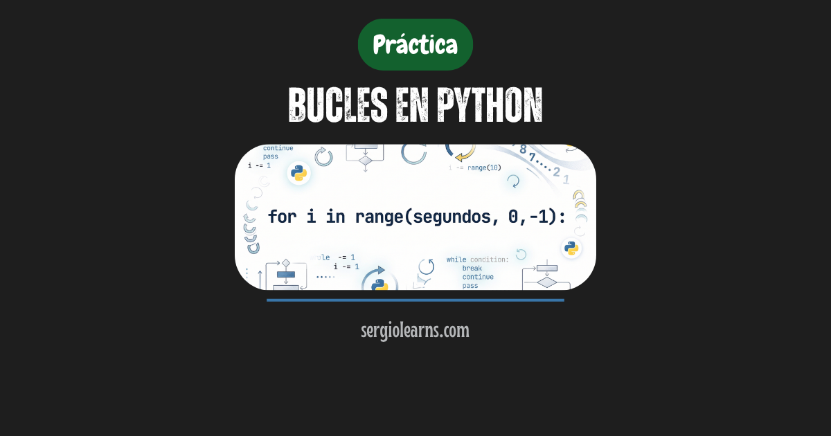 bucles en Python práctica for while programas VS Code