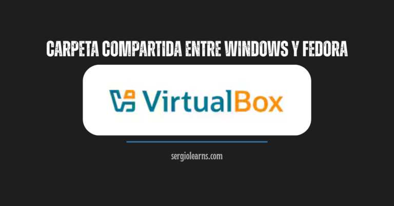 Carpeta compartida entre Windows y Fedora en VirtualBox
