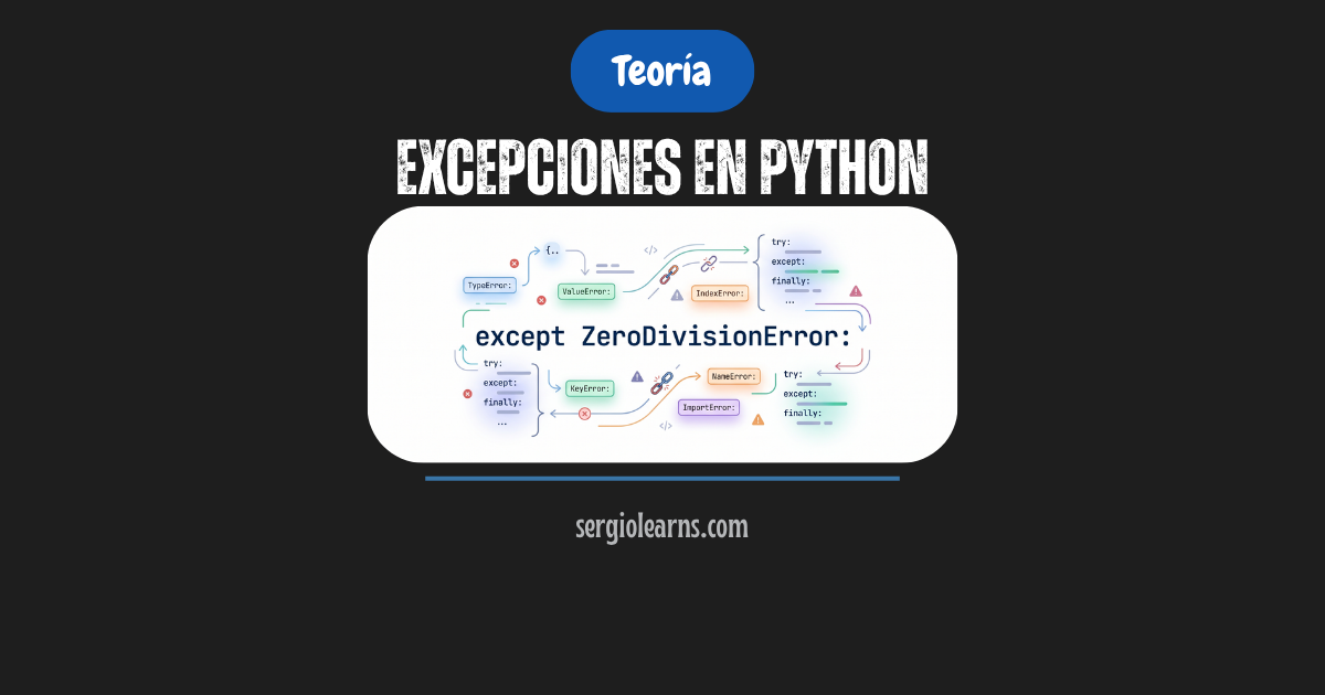 excepciones en Python try except raise assert guía