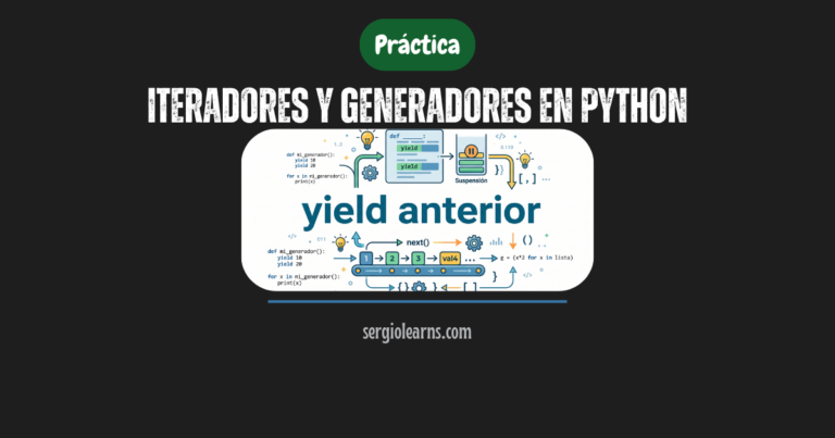 iteradores y generadores en Python práctica Fibonacci primos LinkedList