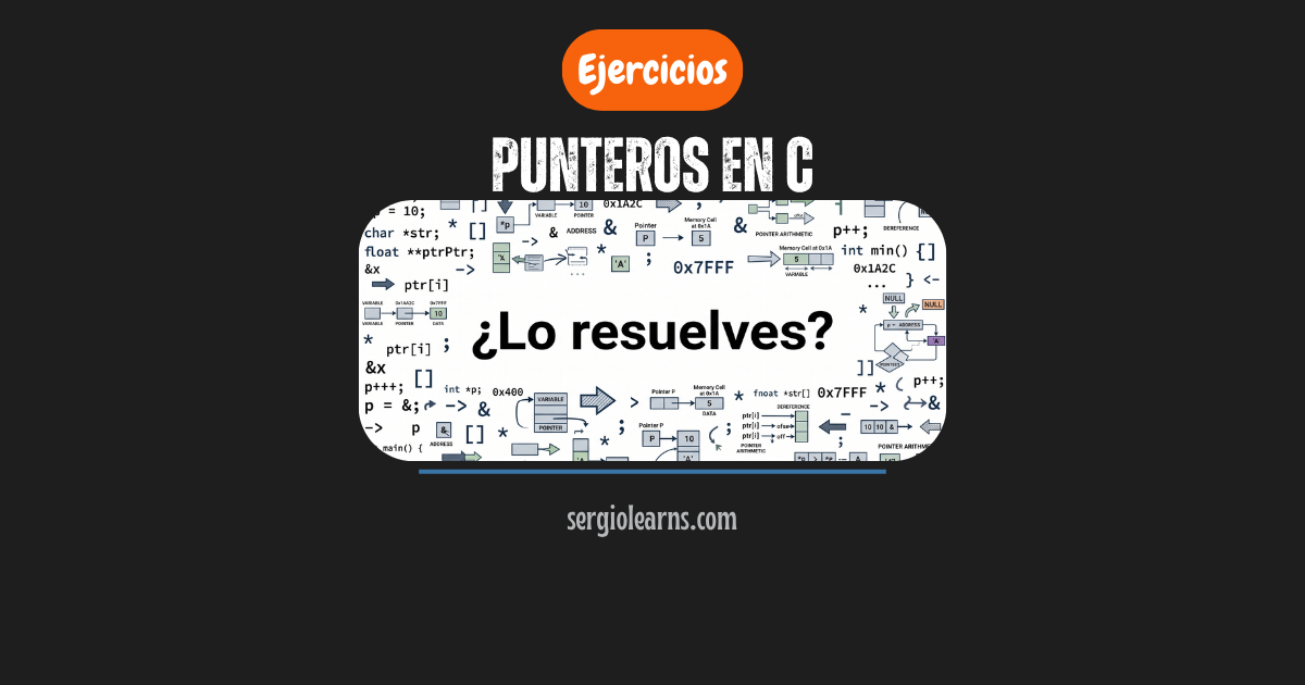 punteros en C ejercicios resueltos chuletario