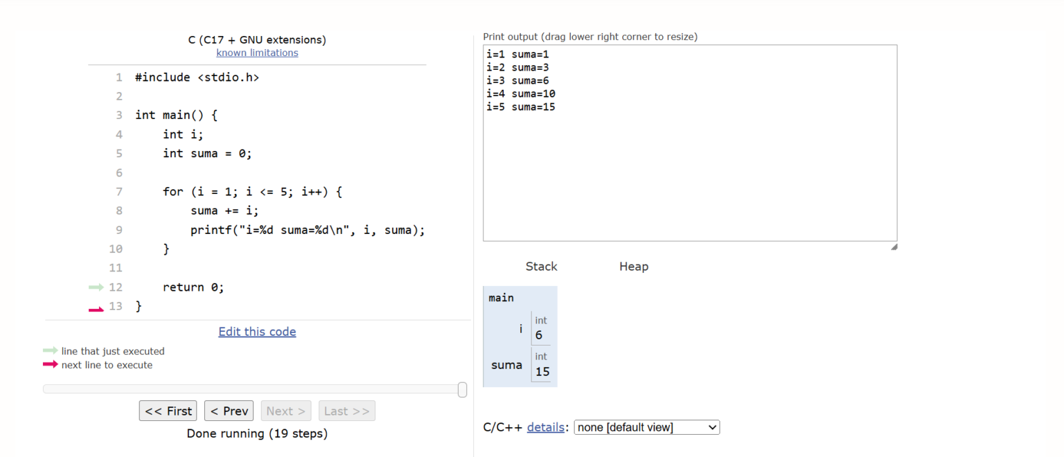 Bucles en C for while do while: guía desde 0 con ejemplos reales