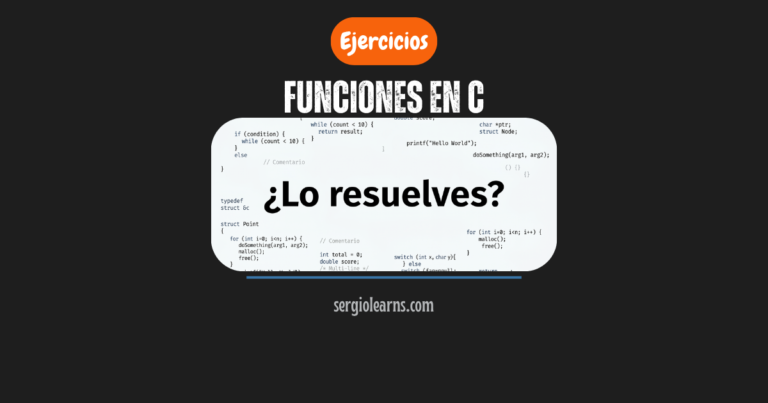 funciones en C ejercicios resueltos chuletario paso referencia