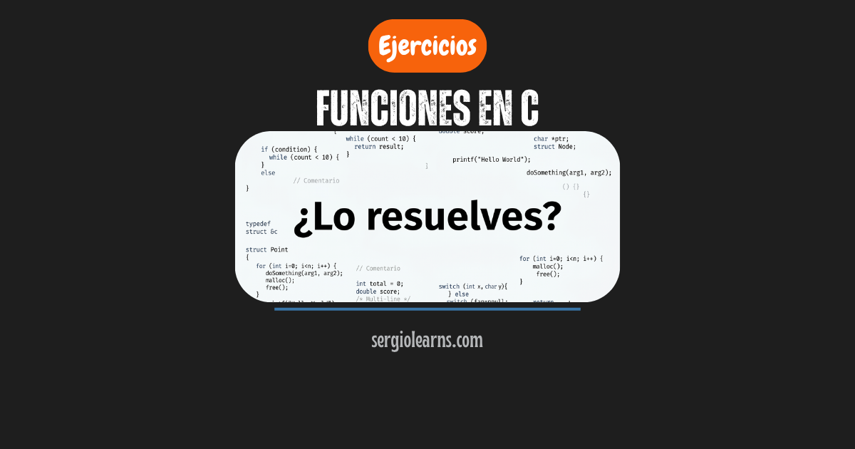 funciones en C ejercicios resueltos chuletario paso referencia