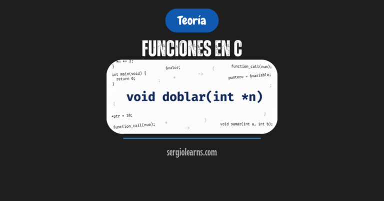 funciones en C void prototipos paso por valor referencia guía