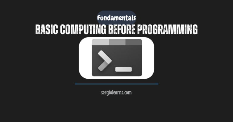 basic computing before programming hardware software terminal