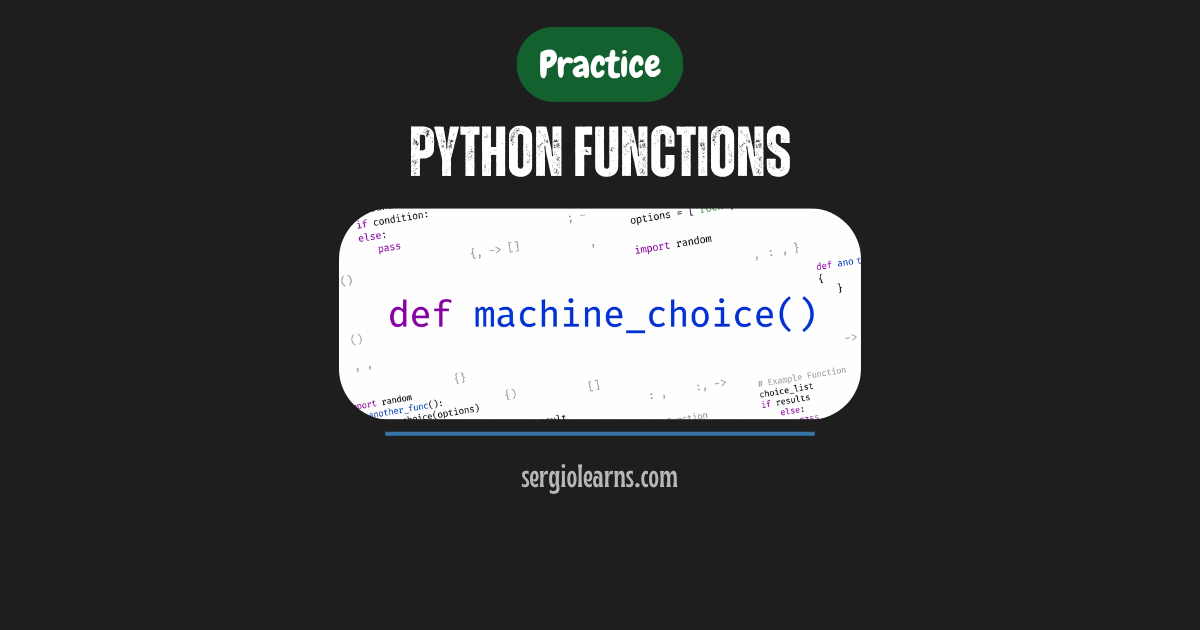 Python functions practice modular programs VS Code