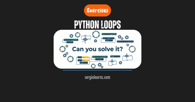 Python loops exercises FizzBuzz primes solutions cheat sheet