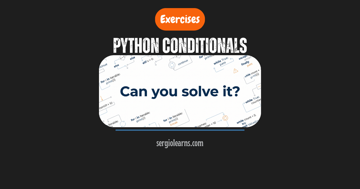 Python conditionals exercises solutions cheat sheet if elif else
