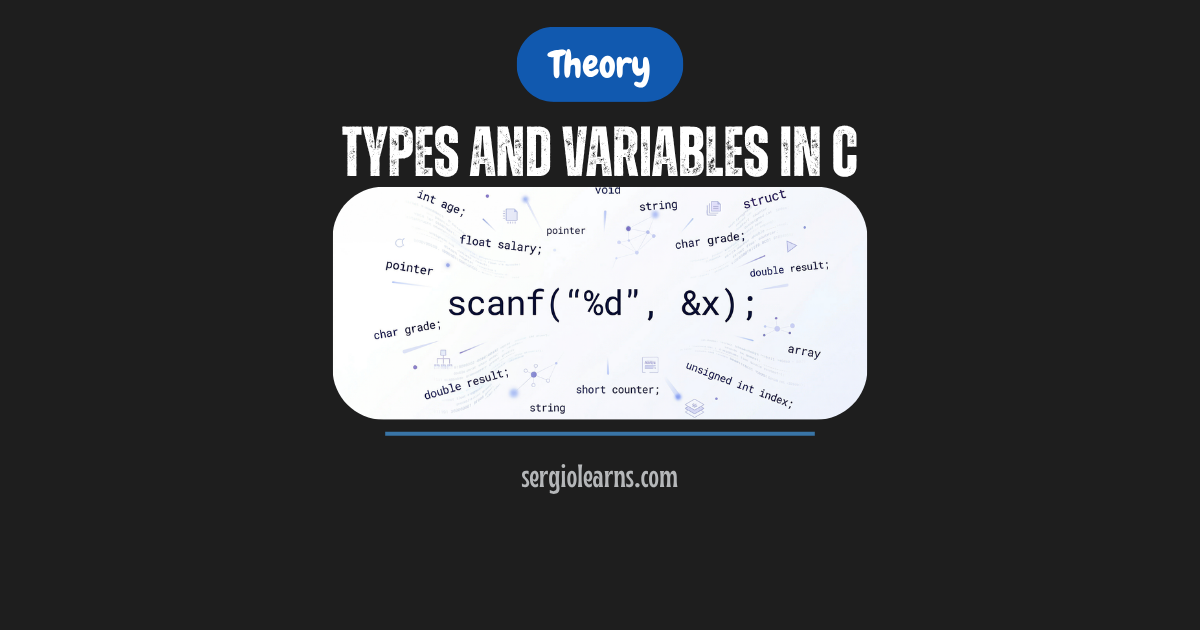 types and variables in C printf scanf Python comparison IC2 guide