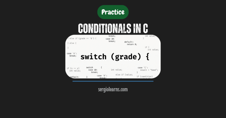 conditionals in C practice gedit Fedora if else switch programs