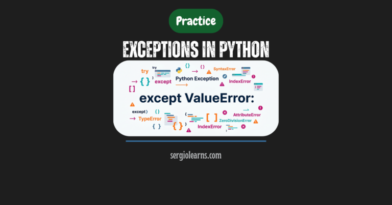 Python exceptions practice try except raise custom programs FP2
