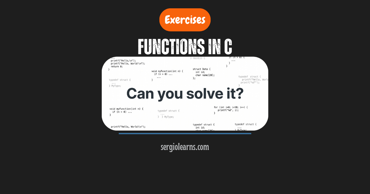functions in C exercises pass by reference solutions cheat sheet IC2 Fedora