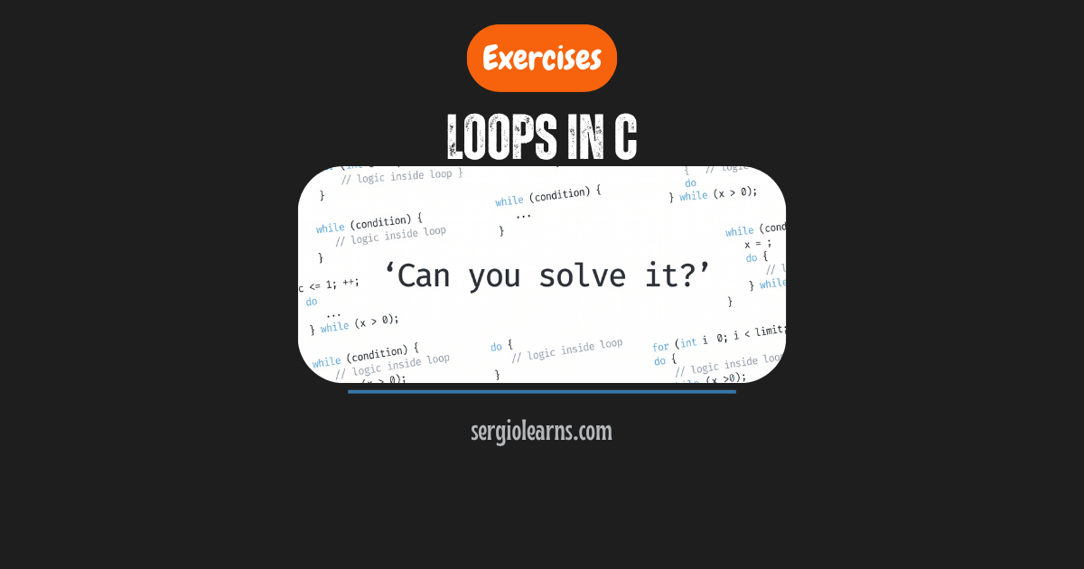 loops in C exercises for while do while solutions cheat sheet Fedora