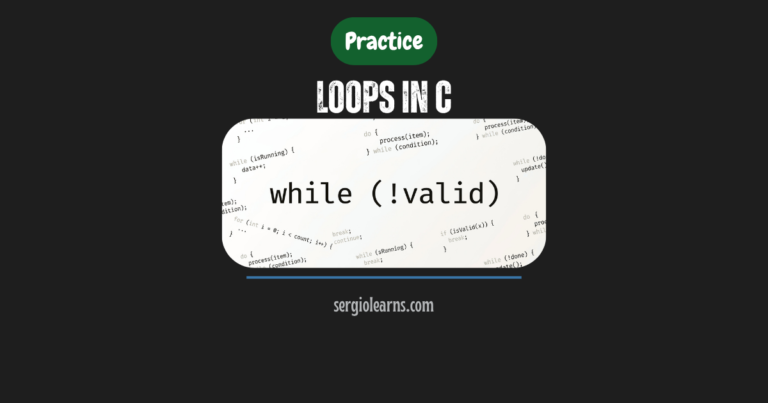 loops in C practice for while do while Fedora gcc programs