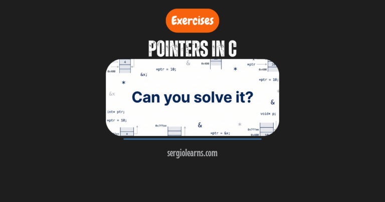 pointers in C exercises solutions cheat sheet memory Fedora