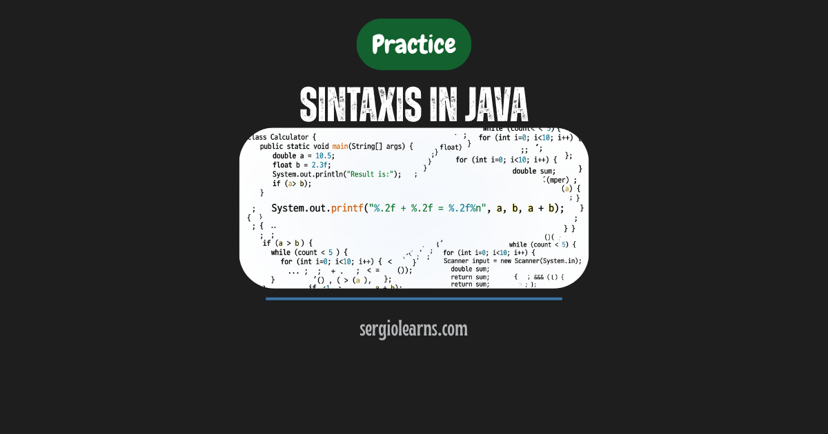 Java syntax practice Scanner printf patterns VS Code programs