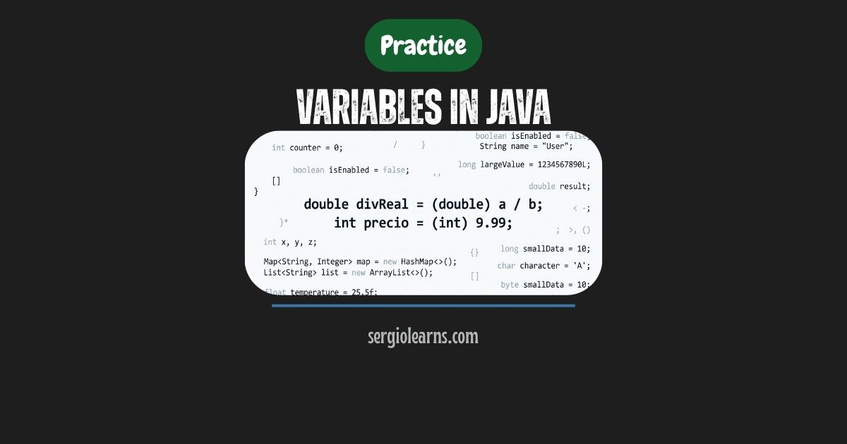 Java variables practice casting String mixed types division integer FP2
