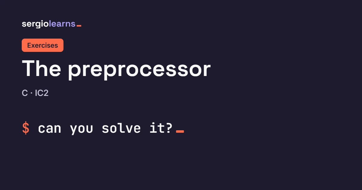 Cover of the C preprocessor exercises